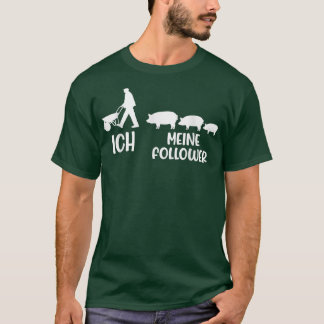 Me My Followers Tie Love Pigs Farmer Farmer T-Shirt