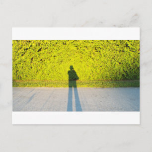 Me & my shadow beautiful colour photograph postcard
