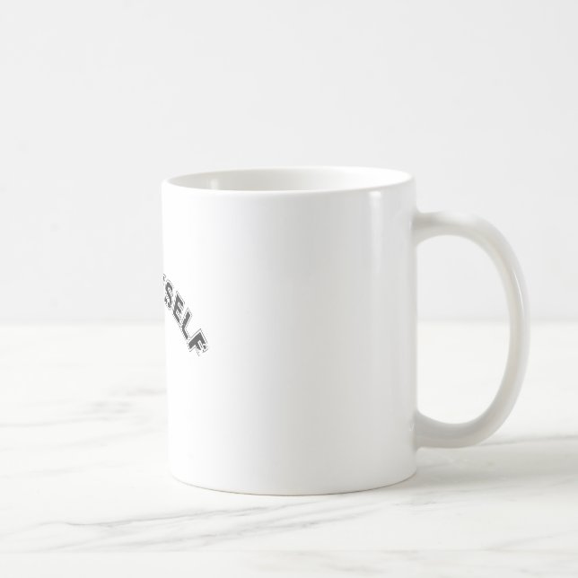Me Myself And I Typography Coffee Mug (Right)