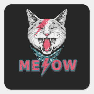 ME&OW Rock Square Sticker