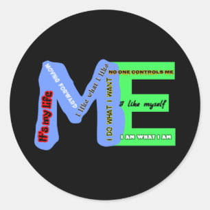 ME Self-Expression Classic Round Sticker