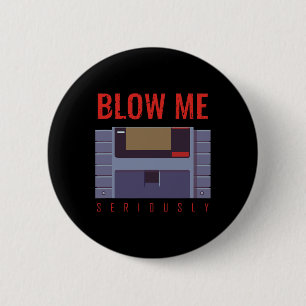 Me Seriously 90s Retro Video Game Vintage Gamer 6 Cm Round Badge