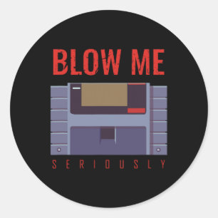 Me Seriously 90s Retro Video Game Vintage Gamer  Classic Round Sticker