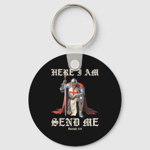 Me Shirt Here Am Send Knights Templar Key Ring