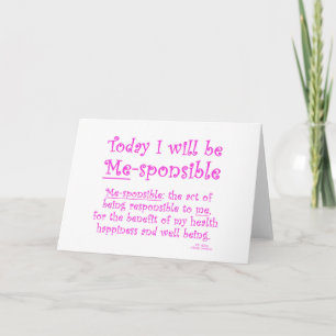 Me-Sponsible Card