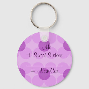Me + Sweet Sixteen = New Car Key Ring