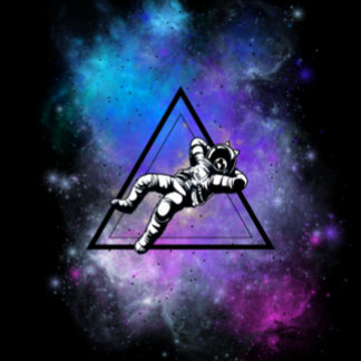 Me Time Colourful Space Nebula Sticker