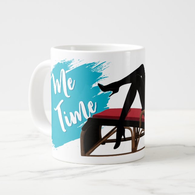 Me Time - Women's Celebration Collection Large Coffee Mug (Front Left)