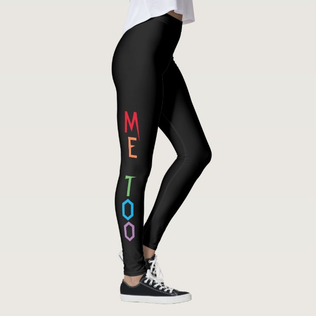 ME TOO in Rainbow Colours Black Leggings (Right)