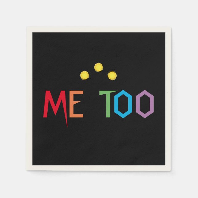Me Too Rainbow Resist Paper Napkins (Front)