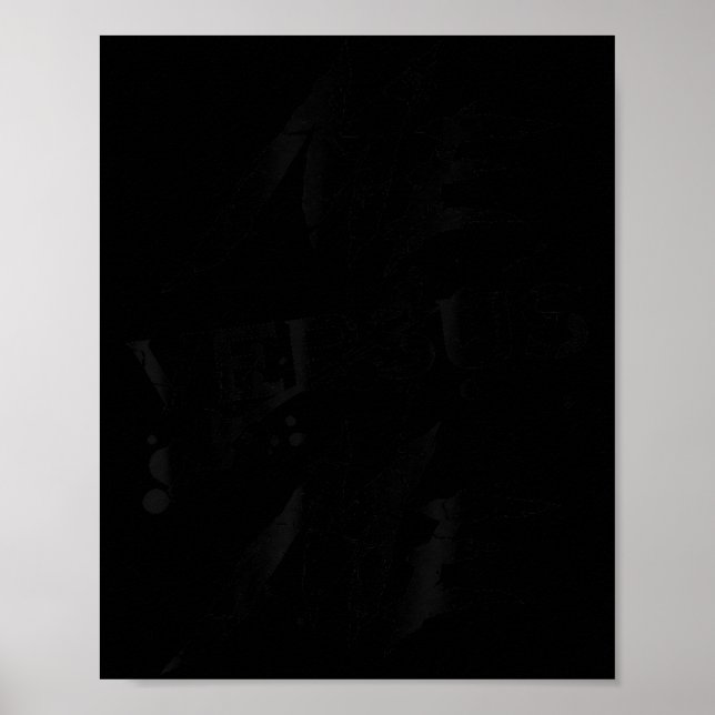 Me Vs Versus Me Motivational Insrational Gym Lover Poster (Front)