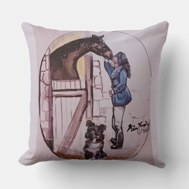 Me with baby racehorse mare Jamie Cushion (Front)