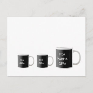 Mea Cuppa Funny Traditional Catholic Latin  Card