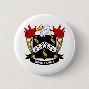 Mead Family Crest 6 Cm Round Badge