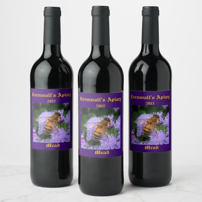 Mead Honey Wine Label (Bottles)