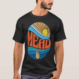 Mead  Vintage Sunset Mead Groovy Tie Dye T-Shirt
