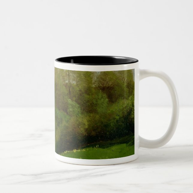 Meadow and Woodland, 1895 Two-Tone Coffee Mug (Right)