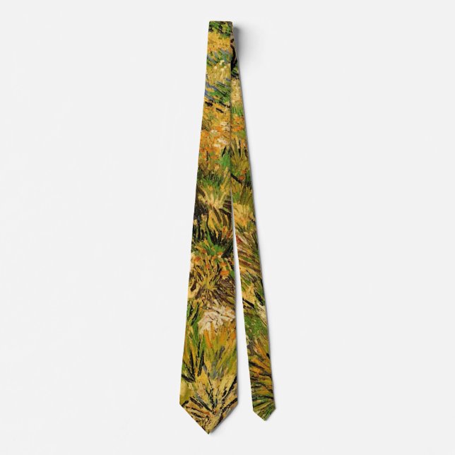 Meadow at Saint Paul Hospital by Vincent van Gogh Tie (Front)