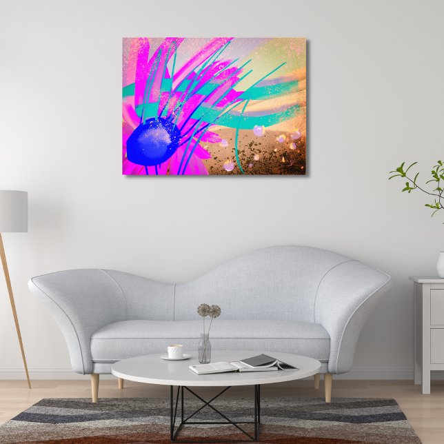 Meadow at sunset - Abstract Photo Print (Living room decorated with fantabuloustef artwork Meadow at sunset.)