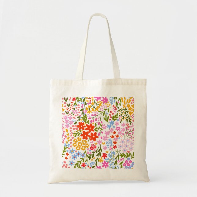 Meadow Bloom Tote Bag (Front)