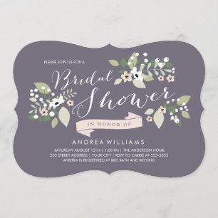 Meadow Blooms Bridal Shower Invite