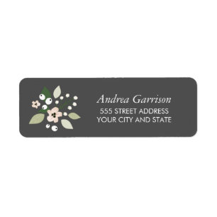 Meadow Blooms Return Address Label