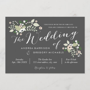 Meadow Blooms Wedding Invitation
