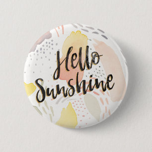 Meadow Breeze II   Hello Sunshine 6 Cm Round Badge