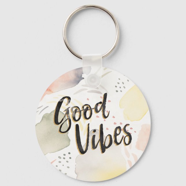 Meadow Breeze III | Good Vibes Key Ring (Front)
