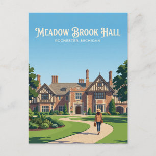 Meadow Brook Hall USA Postcard