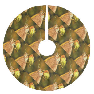 Meadow Brown Beautiful Butterfly Art Brushed Polyester Tree Skirt