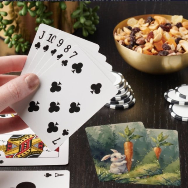 Meadow Bunny Dreams: Whimsical Playing Cards  (Creator Uploaded)