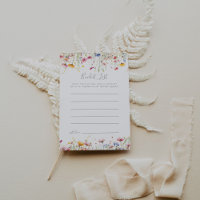 Meadow Colourful Wildflower Bucket List Cards