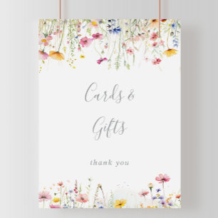 Meadow Colourful Wildflower Cards and Gifts Sign