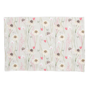 Meadow cottage country print pillowcase