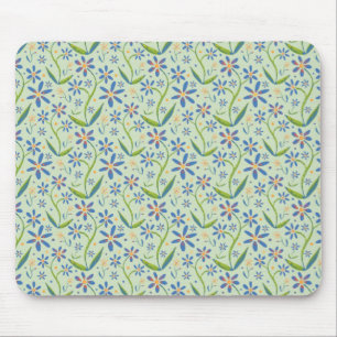 Meadow   Dancing Watercolor Daisies Mouse Pad