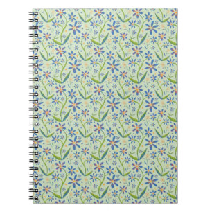 Meadow Dancing Watercolor Daisies Notebook