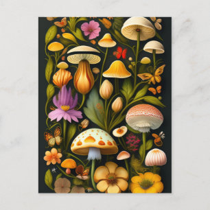 Meadow Flora   Modern Haeckel  Postcard