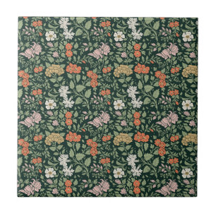 Meadow Floral design #15 Ceramic Tile