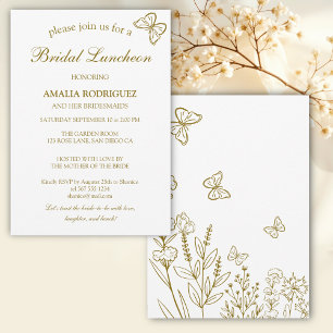 Meadow Flowers Bridal Luncheon Invitation