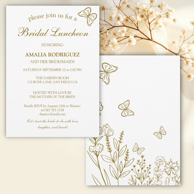 Meadow Flowers Bridal Luncheon Invitation (Creator Uploaded)