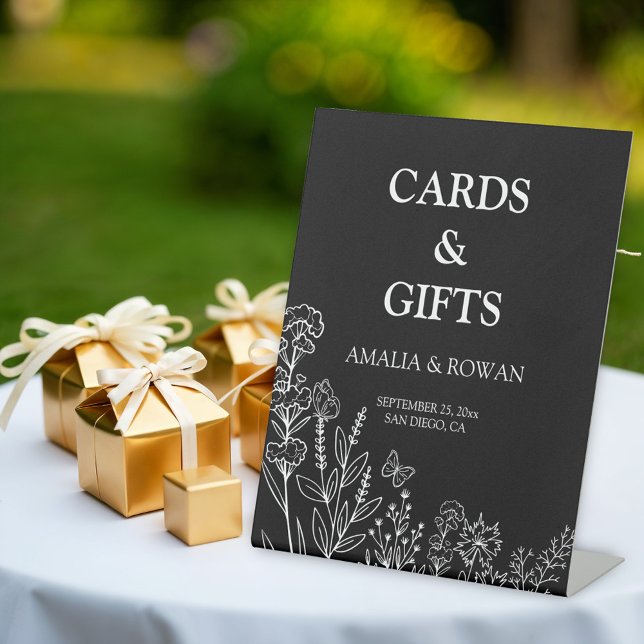 Meadow Flowers Cards & Gifts Wedding Pedestal Sign (Creator Uploaded)