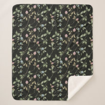 Meadow flowers clover prints country house 