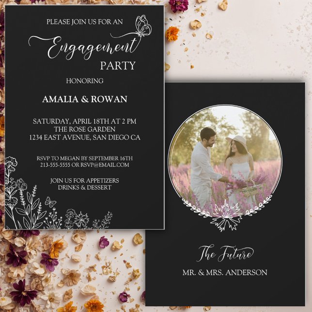 Meadow Flowers Engagement Party  Invitation (Creator Uploaded)