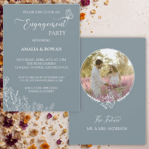 Meadow Flowers Engagement Party  Invitation