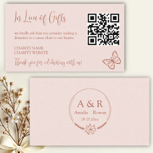 Meadow Flowers In Lieu of Gifts Enclosure Card