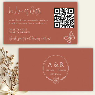 Meadow Flowers In Lieu of Gifts Enclosure Card