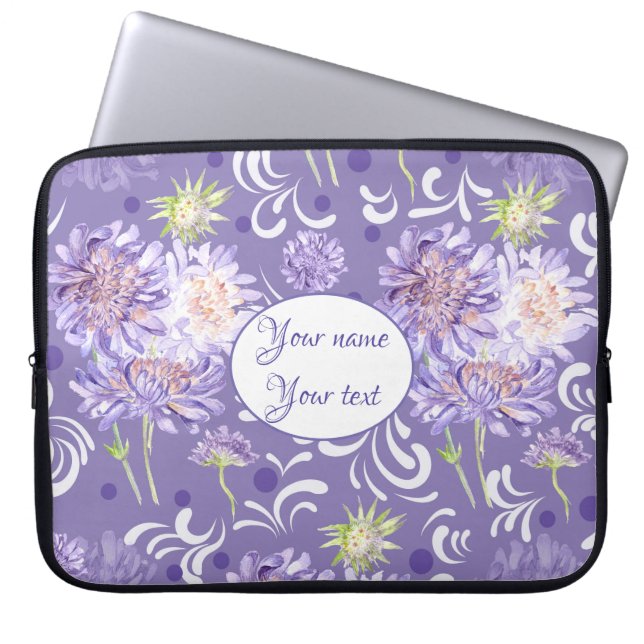 meadow flowers laptop sleeve (Front)