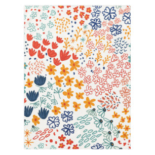 Meadow Flowers Minimal Illustration Tablecloth