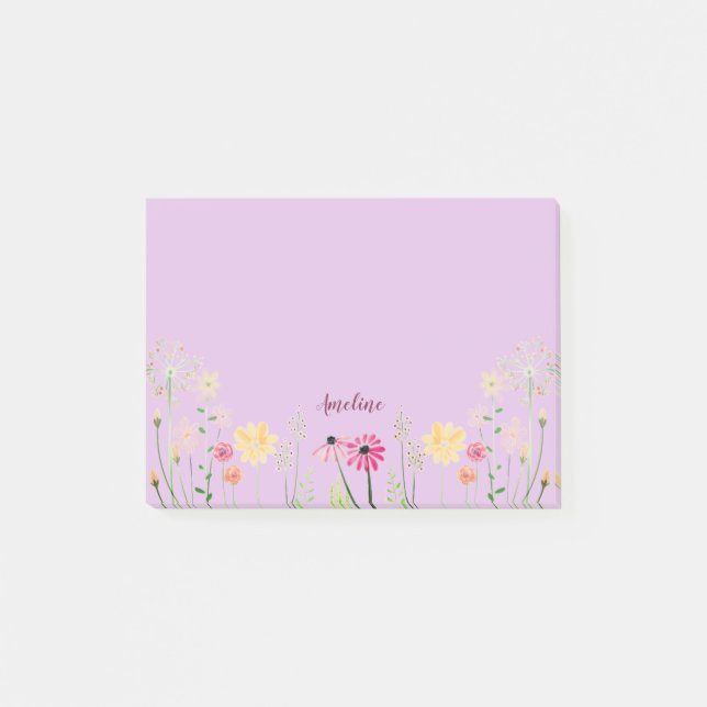Meadow Flowers Post-it Notes (Front)